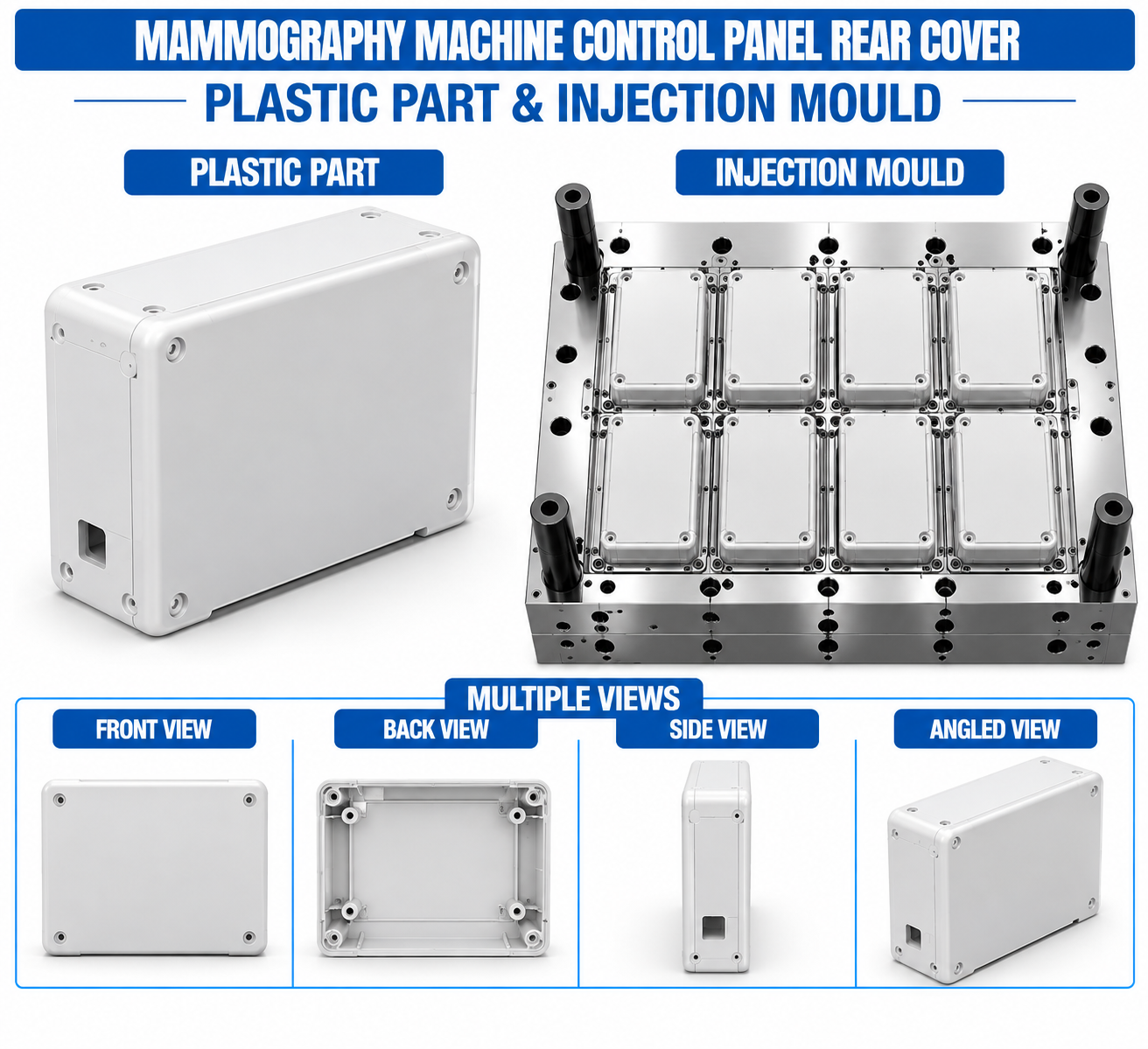 Mammography Machine Plastic Control Panel Rear Cover Mould and Moulding Service